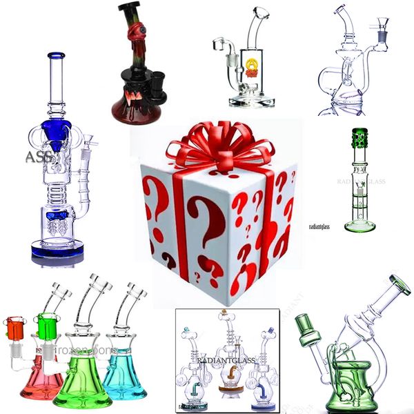 Narguilés Boîte Mystère Surprise Blined Box Multi Styles Bong En Verre D'eau Perc Percolateur Tuyaux Plate-Forme Pétrolière Dab Rigs