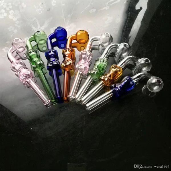 Hookahs Nueva belleza bubble pot Venta al por mayor Glass Bongs Accesorios, Water Pipe Smokin