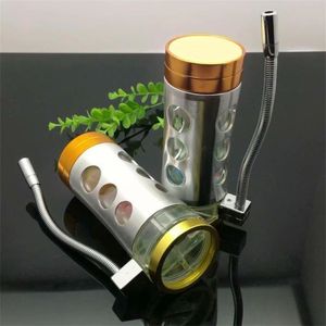 Narguilés nouvelle Europe et Americaglass pipe barboteur pipe eau verre bang briquet pot en acier