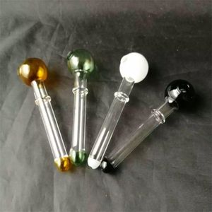 Narguilés Nouveau pot droit de couleur de combat, Bongs en verre en gros, conduites d'eau en verre de brûleur à mazout,