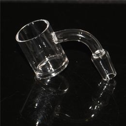 Narguilés OD 30mm XXL Flat Top Quartz Banger Nail 2mm Fond Épais 10mm 14mm 18mm Joint 45/90 Degrés Pour Bongs En Verre