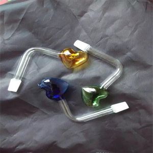 Hookahs Peach Heart Burner Glass Bongs Accessoires Glas Rookpijpen Kleurrijke Mini Multi-Color Handleidingen Beste Lepel Glas