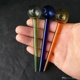 Cachimbas Color puro pote de color recto Accesorios de bongs de vidrio al por mayor, agua de vidrio