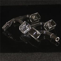 Narguilés Pure Quartz Sugar Cube Banger Nails avec 10mm 14mm 18mm Clear Joint carré carb cap