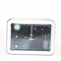 Narguilés Quartz Banger Nail avec bouchon de carburateur à bulles colorées et perle Terp brillante 10mm 14mm 18mm Joint pour bongs en verre