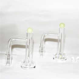 Wasserpfeifen Quarz Banger Nagel mit Spinning Bubble Carb Cap und Terp Pearl 10mm 14mm 18mm Gelenk 45/90 Grad für Glasbongs Dab Rig