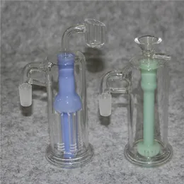 Narguilés Shisha 14mm verre cendrier accessoires pour fumer eau Bongs tuyau Dab Rigs haute borosilicate verre narguilé raccords collecteur de fumée externe