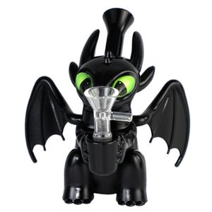 Narguilés Silicone Tuyaux Dragon Forme Tuyau D'eau Pipe À Main Tabac Fumer Verre Dab Rig