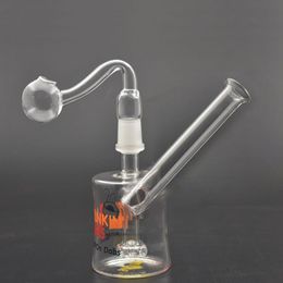 Hookahs smoking water pipe Bong US Popular dunkin cups Stereo Matrix Perc Dab Rig Fritted Glass beaker bong With 14mm male glass oil burner pipes