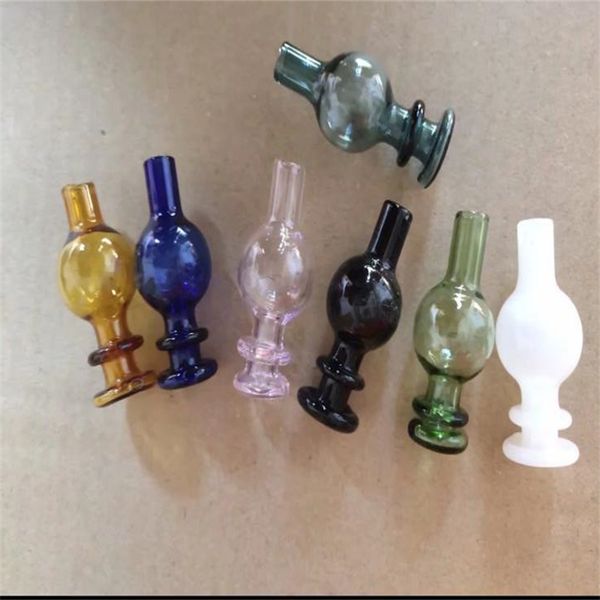 Narguilés Cigarette en verre sphérique avec boule de couleur Bongs en verre Tuyaux de brûleur à mazout Conduites d'eau Plates-formes pétrolières