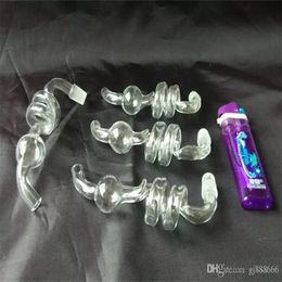Hookahs Spiral Runaway Glass Bongs Accessories Glass Smoking Pipes coloré Mini Multi-Colors Hand