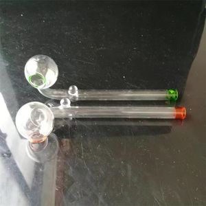 Narguilés Spray couleur long pot incurvé Bangs en verre en gros, verre de brûleur à mazout