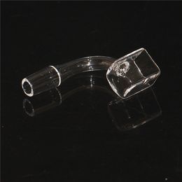 Hookahs vierkante kommen Sugar Cube Quartz Banger Nagel Clear Joint 14mm 18 mm Vrouw mannelijk 2 mm dikke zijkantvierpocket nagels voor de buik rig