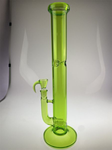 narguilés Style recycleur 18 pouces 18mm bong vert avec cather de glace avec pièce de rechange lourde unique pour fumer Dab