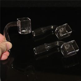 Hookahs Sugar Cube Quartz Banger Smoke nagel vierkante kommen Pocket Domeless Nails 14mm 10 mm 18 mm vrouwelijke mannelijke diamanten knoop knopen voor een DAB -rig
