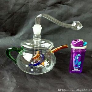 Narguilés Théière méduse bangs en verre accessoires Verre Fumer Pipes coloré mini multi-couleurs Main Pipes Meilleure Cuillère verre