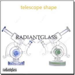 Hookahs Dikke Recycler Glass Bong Telescoopvorm gebogen type lookah voor rokende bongs handgemaakt groothandel China