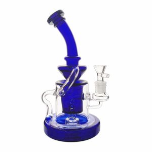 narguilés Tornado Klein Recycler Pomme de douche Perc Dab Rig bécher bangs huile dabs rigs 14mm joint bol