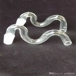 Narguilés Transparent Bend Plateboard Bongs Accessoires Verre Pipes à Fumer coloré mini multi