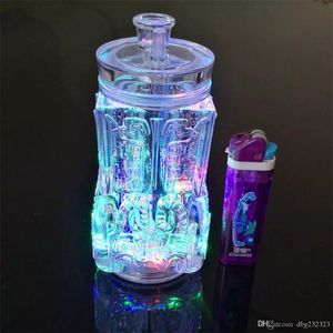 Narguilés Les accessoires de bongs en verre de narguilé de pagode transparente ne contiennent pas d'électronique, de verre