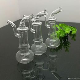 Narguilés Transparent Portable Bouteille De Tabac En Verre D'eau En Forme Spéciale En Gros Bongs Brûleur À Huile