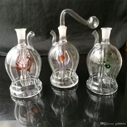 Hookahs transparante ronde buik rookglas glazen bongs accessoires, glazen rookpijpen kleurrijk