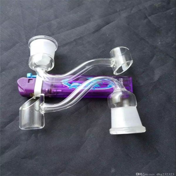 Narguilés Accessoires de bangs en verre de commutateur de regard de fumée transparente, Pipes en verre colorées mini multi-couleurs Pipes à main Meilleur verre de cuillère