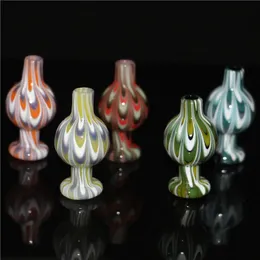 narguilés US Color Peak Carb Cap 25mmOD Pour Peak Insert Heady Glass Bubble Caps Pour Quartz Banger Peak Dab Rigs