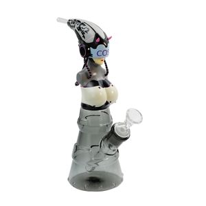 Narguilés YHS Cyberpunk Cozy Series Queen Pipes à fumer en silicone et en verre Narguilé Dab Rig avec bol