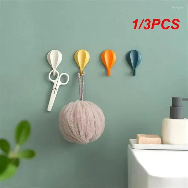 Hooks 1/3pcs Decoración del hogar Tamaño de 6.5 cm 4cm Hard y suave Hermoso Práctico Práctico Estructura en forma de globo de aire de alta calidad