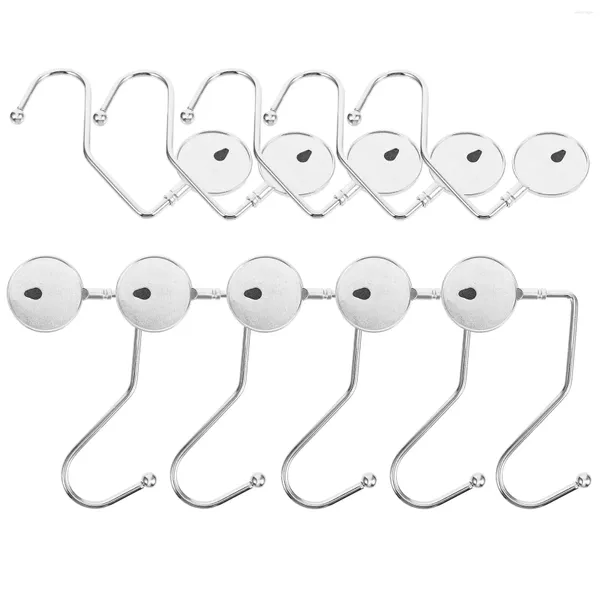 Ganchos 10 PCS Gancho antideslizante Mesa de oficina Bolsa de suspensión Bolso plegable Bolso plegable Estante de ropa Escritorio Monedero colgante