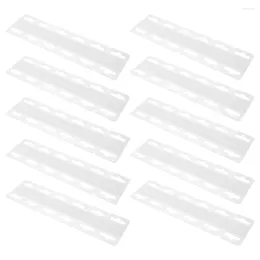 Hooks 100 PCS vliegtuiggat haak tag ophangen tabbladen Clear Sticky Sticker File Self Adhesive PVC Display