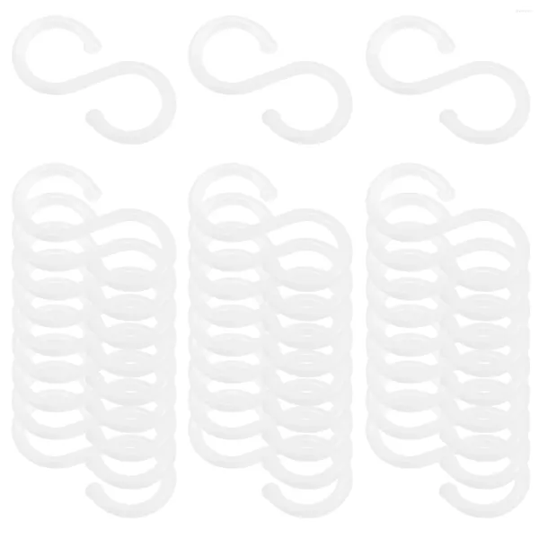 Crochets 100 pcs Plastic S Higners en forme de cuisine Couche de salle de bain serviette de serviette ustensiles