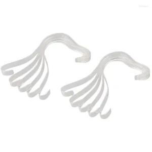 Hooks 10stcs Fashion Clear Elastic Plastic Dames Sandalen Show Holder Shoe Display Stand Rack