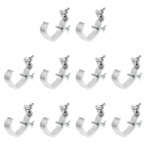 Crochets 10pcs pinces de scène durables pour lumière suspendue (argent)