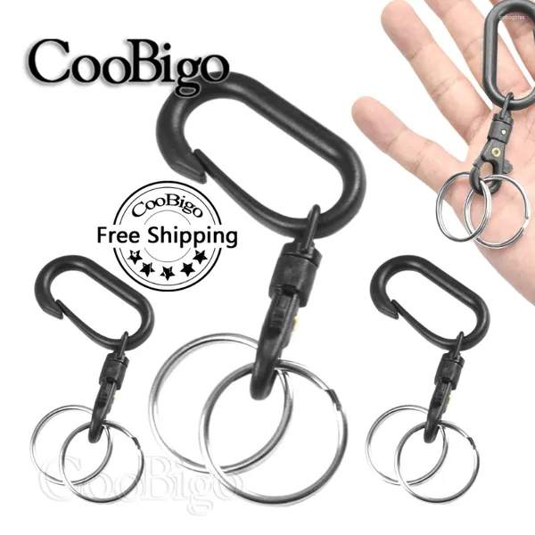 Hooks 10pcs langosta de langosta anillo de llave de llave de anillo dividido anillos de llave