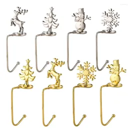 Hooks 1pc Holiday Sock Hook Rack Decoratieve hangers Elk Holder Feestelijke gewaad