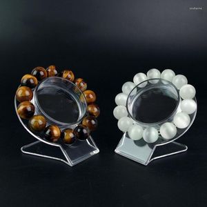 Haken 1 stks heldere sieraden armband houder bangle organizer rek acryl kraagstandaard praktisch gebruik gereedschap