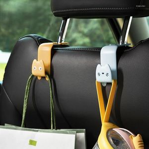 Hooks 1 stcs Creative Cartoon Car Seat Hanger Hook Accessoires Holder Masker Ruimtebesparende Organisator Standzak