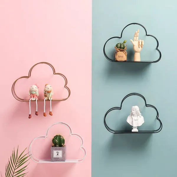 Hooks 1pcs Fashion Nordic Style Nordic Iron Cloud Stank para la pared de la sala para niños Tienda de guardería Diseño de diseño de arte de arte