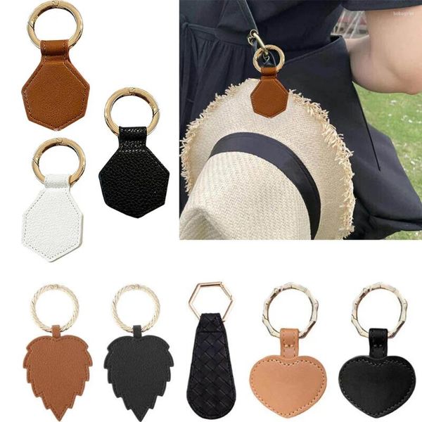 Hooks 1pcs clips de tapa de sombrero magnético soportador de cuero PU para bolsas de viaje Las mochilas pueden arreglar sombreros para paraguas de datos bufandas de cable