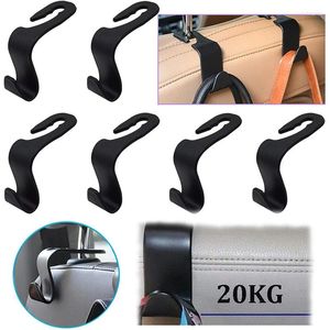 Hooks 2/4PCS Universal Auto Seat Headstang Handtas Haak opslag Hanger auto Voertuig achterste organisator houder interieur accessoires