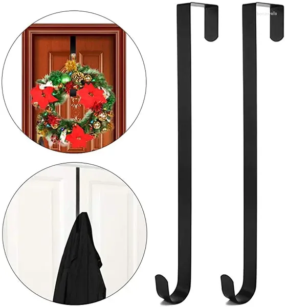 Ganchos 2 paquetes puerta gabinete de cocina dibujar toalla ropa Pothook puede llevar gancho de corona de Metal percha sin perforaciones