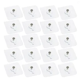 Hooks 20 PCS Stickers muraux sans vis de trace