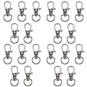 Hooks 240pcs Swivel Lanyard Snap Hook Metal Lobster Clasp met sleutelringen