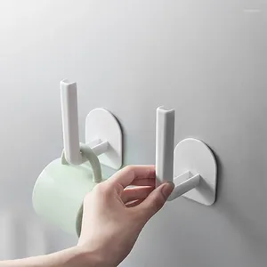Haken 2 stuks keuken zelfklevende accessoires onder kast papierrolrek handdoekhouder tissuehanger opslag voor badkamer toilet