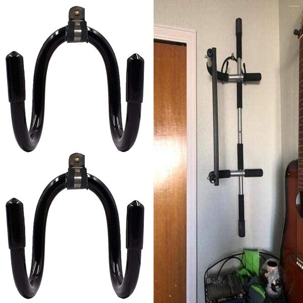 Ganchos 2x Puerta Pull Up Bar Estante de almacenamiento Equipo de gimnasio en casa Ejercicio Fitness Holder