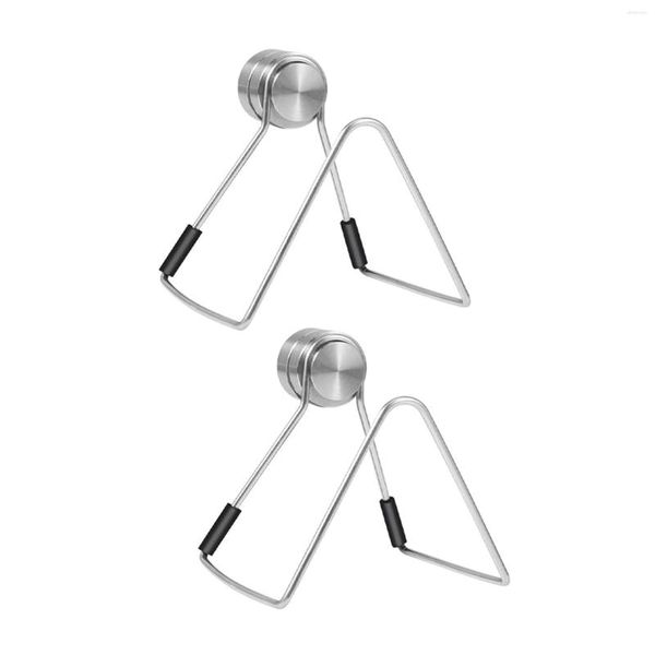 Ganchos 2X soporte magnético de esponja para fregadero de cocina Caddy acero inoxidable sin taladrar con adhesivos accesorios impermeables