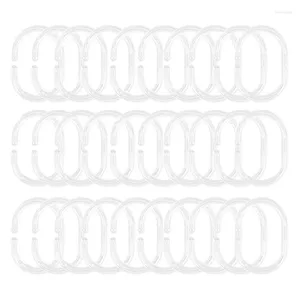 Hooks 30 Pack Cortina de ducha ANILLAS C HAND HANGER BAÑO DRAPIO CLIP GLIDE (transparente)