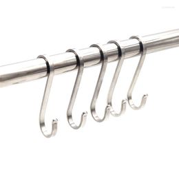 Hooks 304 roestvrij staal S-hook balkon draagbare multifunctionele keuken slaapkamer leuning s hanger haak groothandel